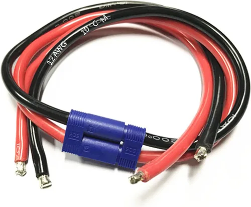 Miniatura 5 de skrnrhrery EC5 - Adaptador de cable macho hembra con cable de silicona flexible de 3.9 in, 12 AWG, para helicópteros, aviones, cuadricópteros