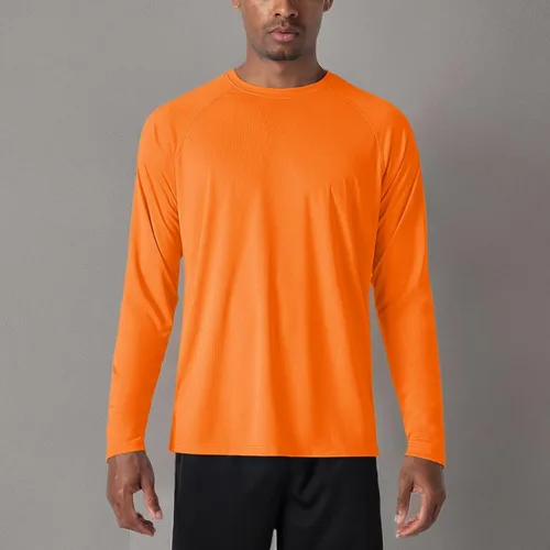 Miniatura 30 de MAGCOMSEN Camisas de manga larga para hombre, protección solar UPF 50+, camisetas atléticas para senderismo, correr, entrenamiento, protección