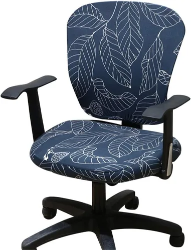 Miniatura 29 de Jinzio Funda para silla de oficina de computadora, tela protectora dividida y elástica, de poliéster, universal, para escritorio, para silla