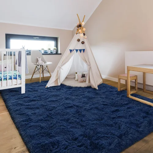 Miniatura 4 de Hutha Alfombras de Área Grandes de 5x8 pies para Sala de Estar, Alfombra Moderna Súper Suave y Esponjosa para Dormitorio, Alfombras Shag Peludas