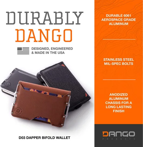 Miniatura 5 de Dango - Cartera minimalista delgada para hombre, bloqueo RFID, plegable