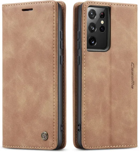 Miniatura 22 de Funda tipo cartera compatible con Samsung Galaxy S21 con tarjetero de bloqueo RFID, funda de piel con función atril para Samsung Galaxy S21 de 6.2
