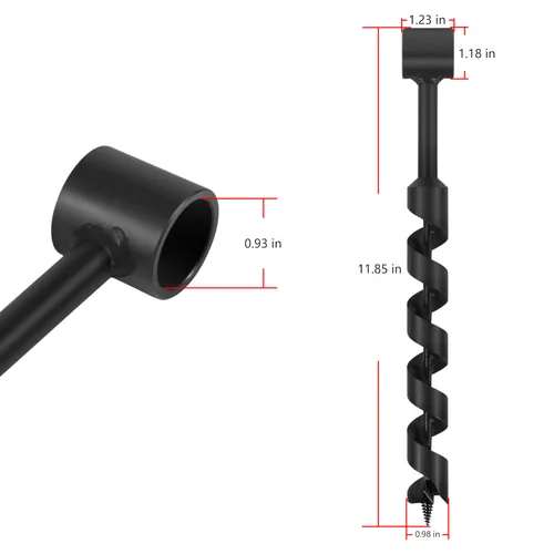 Miniatura 6 de Broca de taladro de madera Scotch Eye de 1 x 12 pulgadas, llave manual de taladro manual de 1 pulgada, multiherramienta para colonos, mochila