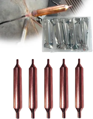 Juego de 5 secadores de filtro para refrigerador, secador de filtro de 0.630 in x 4.961 in para refrigeración, secador de filtro de cobre con