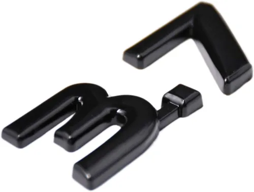Miniatura 2 de 2x Emblemas de calcomanía de metal negro 3.7 para guardabarros laterales y maletero para Infiniti Q50 QX70 G37 G37X