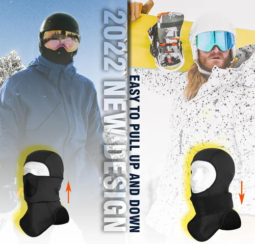 Miniatura 3 de LMMHEIZI Pasamontañas - Máscara de esquí cálida de invierno para esquí, snowboard