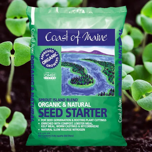 Miniatura 2 de Coast of Maine, 8qt (paquete de 4) Sprout Island Blend, iniciador de semillas orgánicas y naturales para germinación de semillas y esquejes