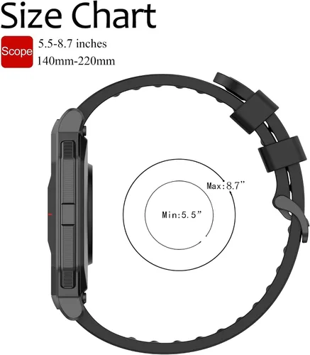 Miniatura 5 de QGHXO Banda para Amazfit GTS 4/4 Mini/3/2/2e/ GTR Mini/GTR 1.654 in/Active, Banda de repuesto de silicona suave para Amazfit Bip 3/3 Pro/U Pro/S