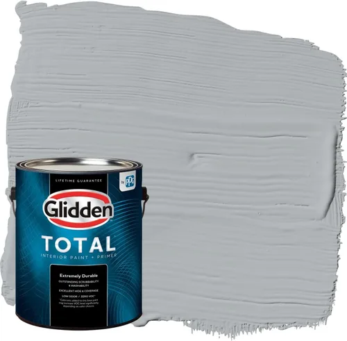 Miniatura 46 de Glidden Pintura Interior + Imprimación: Gris/Plata Antigua, Una Capa, Satinado, 1 Galón