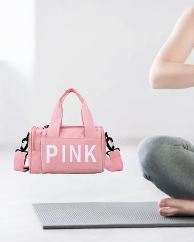 Miniatura 8 de Bolsa de gimnasio pequeña estética, bonita bolsa de lona con asa, bolsa de viaje para el hombro, bolsa cruzada resistente para deportes de natación