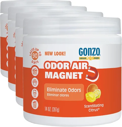 Miniatura 11 de Gonzo Natural Magic - Imán de aire de olor, elimina olores de armarios, casas rodantes, propiedades de alquiler, automóviles, áreas de mascotas