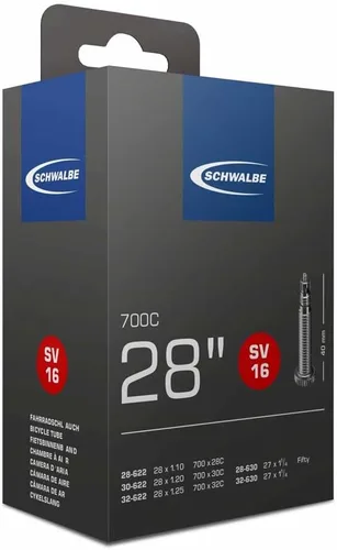Schwalbe Fahrradschlauch SV16 700C, 28'', negro
