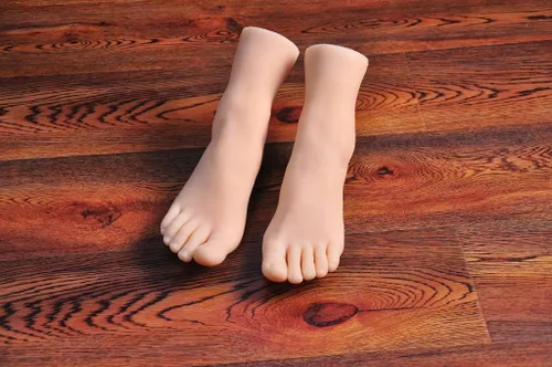 Miniatura 8 de Lifesize - 1 par de maniquí femenino de silicona para mujer, diseño de calzado, diseño con uñas