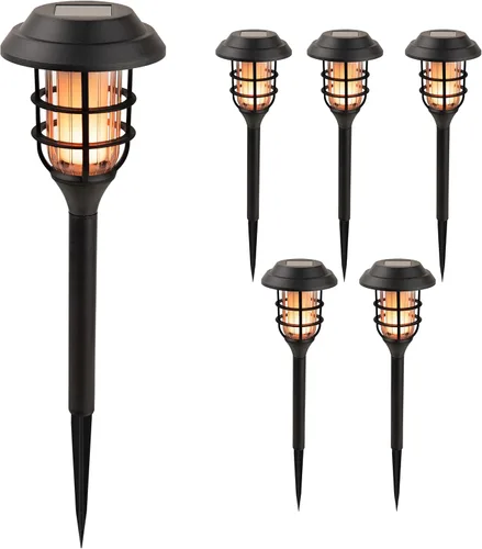 Miniatura 14 de Alpine Corporation Estacas de luz LED para exteriores de 16 pulgadas de alto (juego de 4)