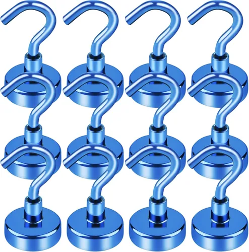 Miniatura 14 de LOVIMAG - Ganchos magnéticos de 120 libras de alta resistencia, ganchos magnéticos de neodimio fuertes para el hogar, cocina, lugar de trabajo