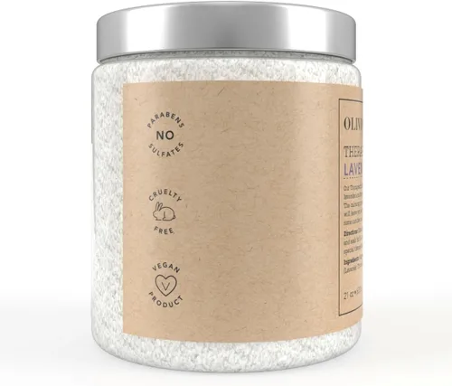 Miniatura 7 de Olivia Care Epsom - Sales de baño con tomillo de lavanda, terapéuticas, alivian el estrés y relajan los músculos. Exfolia, rejuvenece, calmante