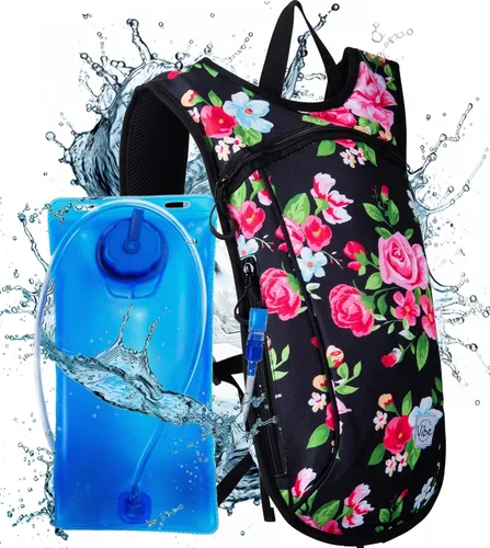 Miniatura 13 de Vibe Festival Gear Mochila de hidratación con bolsa de agua de 2 L para mujeres, hombres, adolescentes y niños, Hydropack Hydro Sports, al aire