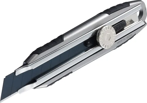 Miniatura 3 de OLFA Cuchillo utilitario resistente de 0.709 in (MXP-L) - Cuchillo de precisión de agarre antideslizante multiusos con mango de aluminio y hoja a