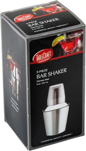Miniatura 2 de TableCraft Coctelera de acero inoxidable de 3 piezas, 8 onzas (paquete de 2)