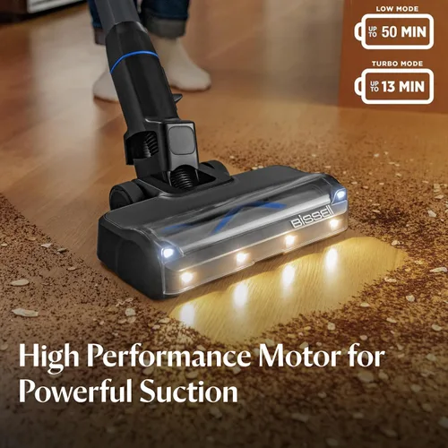 Miniatura 6 de Bissell PowerClean Self-Standing Cordless Vacuum w/Tangle Free Brush Roll, Removeable Battery, Wall Mount, Upholstery Tool & Bright Headlights