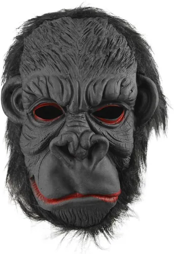 MioCloth Máscara de cabeza de animal para fiesta de disfraces de Halloween, diseño de monstruo gorila enojado #02