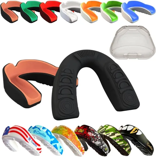 Miniatura 9 de Protector Bucal Hervir y Morder (Jóvenes y Adultos) DA Boquilla Deportiva de Ajuste Personalizado para Fútbol Americano, Hockey, Rugby, Lacrosse