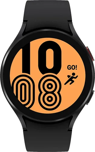 Samsung Galaxy Watch 4 de 1.732 pulgadas, color negro, resistente al agua, reloj inteligente inalámbrico, correa deportiva, solo Wi-Fi/Bluetooth,