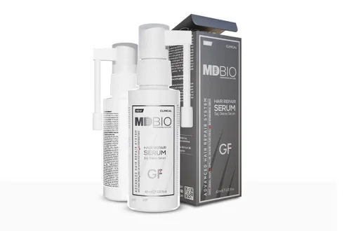 MD PLUS BIO - Suero reparador de cabello de 2.0 fl oz, suero para el cuidado del cuero cabelludo sin enjuague para la apariencia del cabello