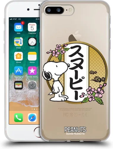 Miniatura 122 de Carcasa de gel para iPhone 7 Plus/iPhone 8 Plus, diseño de Snoopy Oriental de Peanuts, Badges