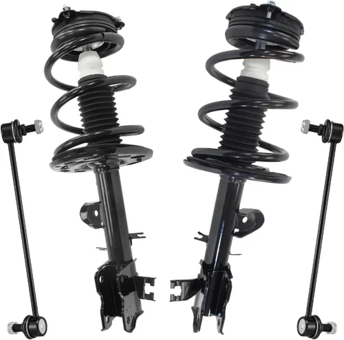 Miniatura 78 de Detroit Axle - Kit de puntales delanteros 2WD para Ford F-150 2005-2008 Lincoln Mark LT 2005-2008, 2 puntales con muelle helicoidal, 2 enlaces