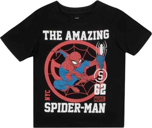 Miniatura 4 de Marvel Paquete de 2 camisetas de Spider-Man para niños, camiseta de béisbol y camiseta de Spiderman, paquete de 2 unidades para niños
