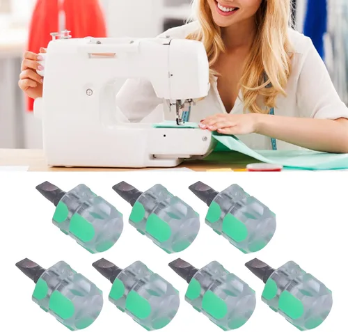 Miniatura 5 de Hztyyier 7 destornilladores de cabeza plana, juego de mini destornilladores para máquina de coser con mango ergonómico antideslizante para uso