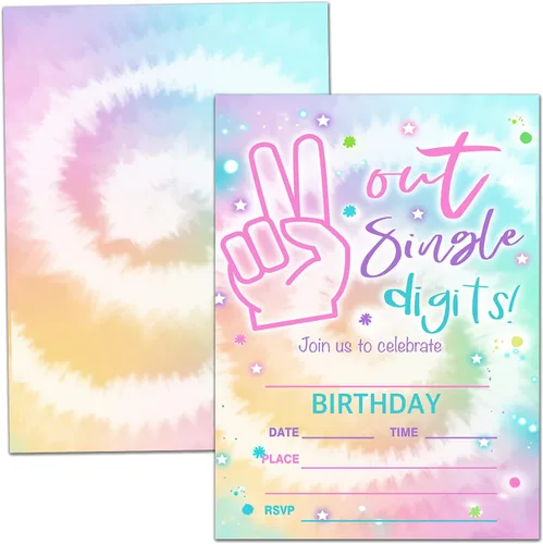 Miniatura 11 de Tarjetas de invitación de fiesta de videojuegos, invitación a fiesta de cumpleaños de juego, celebración de fiesta de niños, 20 tarjetas con 20