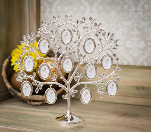 Miniatura 2 de Roman Giftware Inc., Colección Caroline, Regalo de Reunión Familiar, Árbol Genealógico de 12" de Alto con 12 Fotos, Religioso, Inspiracional