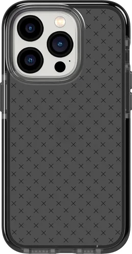 Tech21 iPhone 14 Pro Evo Check – Funda protectora delgada y absorbente de golpes con protección FlexShock Multi-Drop de 16 pies y botones