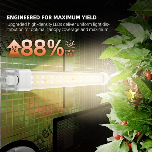 Miniatura 5 de Kits de luces de crecimiento LED Spider Farmer Glow30, lámpara de crecimiento integrada de espectro completo similar al sol, resistente al agua