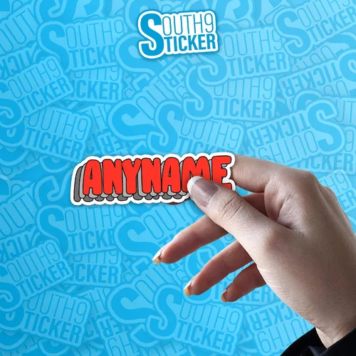 Miniatura 6 de Adhesivo de nombre personalizado - Adhesivo de nombre personalizado y adaptado, adhesivo de vinilo troquelado impermeable de 3 capas