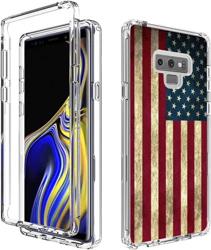Miniatura 6 de Funda para Galaxy Note 9, Samsung Note 9 N960U con protector de pantalla de vidrio templado, funda protectora de cuerpo completo con bonito