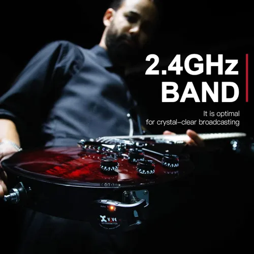 Miniatura 3 de Xvive Sistema inalámbrico de guitarra U2 con transmisor y receptor para guitarras eléctricas, bajo, violín (negro)