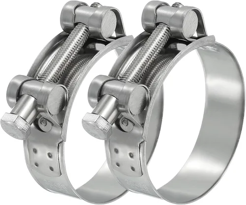 Miniatura 21 de PATIKIL Abrazadera de manguera con perno en T de 0.67 a 0.748 in, paquete de 2 abrazaderas de tubo de tubo intercooler de acero inoxidable 304