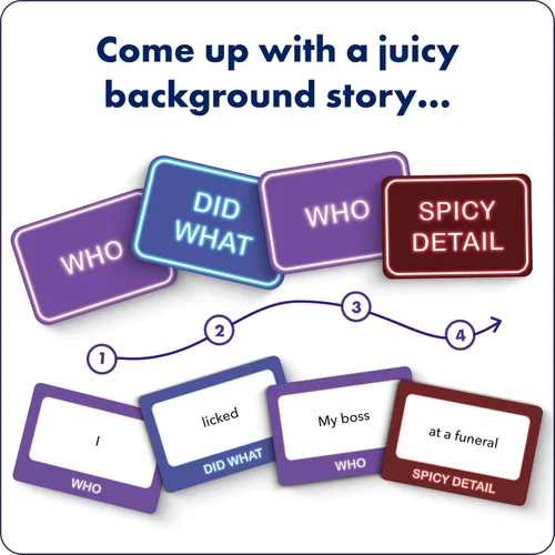 Miniatura 2 de Freaky Rumors® Against Reality — Divertido juego de cartas para fiestas para reuniones sociales (3-6 jugadores) Divertido rompehielos para noches
