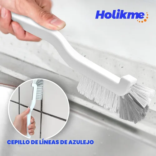 Miniatura 3 de Holikme Juego de 6 cepillos de cocina con mango para olla, sartén, fregadero de cocina (verde)
