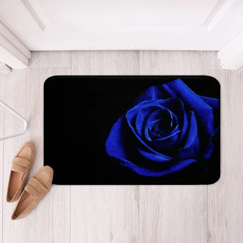 Feelyou Tapete de baño con estampado floral de rosas 3D, antideslizante, tapete absorbente para baño, bañera, ultrasuave, lavable a máquina, 16 x 24
