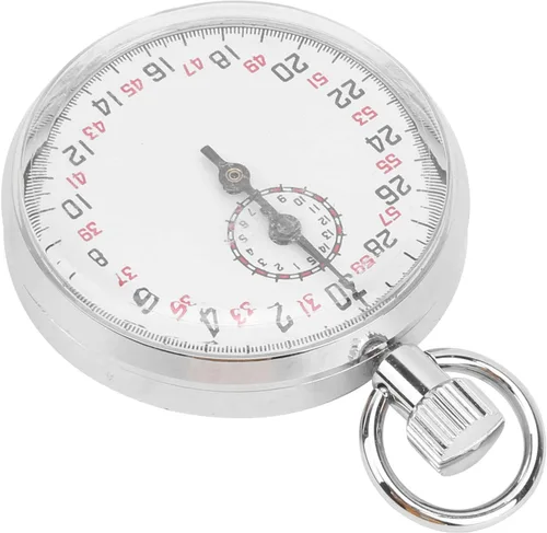 CHICIRIS Cronómetro de metal duradero con pantalla de dial grande, temporizador de carrera portátil para entrenamiento deportivo, ideal para