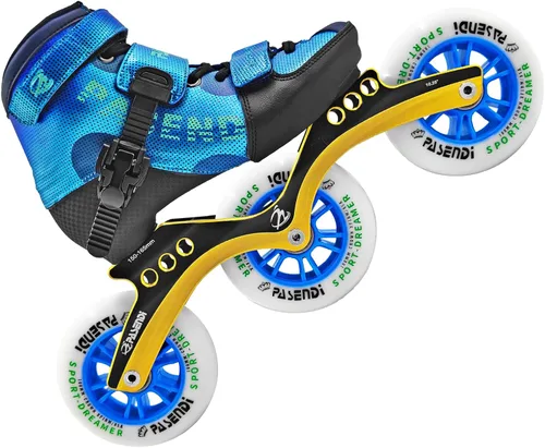 Patines de velocidad ajustables para niños, patines en línea de velocidad para niñas y para niños, patines en línea para exteriores e interiores