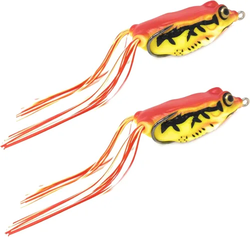 Miniatura 9 de Reaction Tackle Ranas de cuerpo hueco para pesca de lubina, señuelo ultra realista sin malas hierbas para lubina, cabeza de serpiente, lucio y más