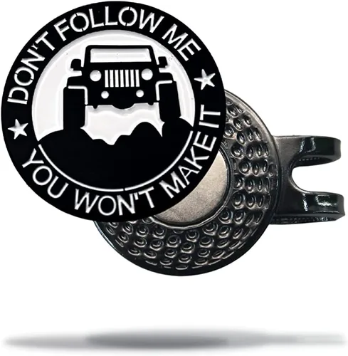 Miniatura 23 de MULLIGAN HOOLIGAN® Marcador de pelota de golf + clip magnético para sombrero Esmalte de alta calidad Regalo divertido para los amantes del golf