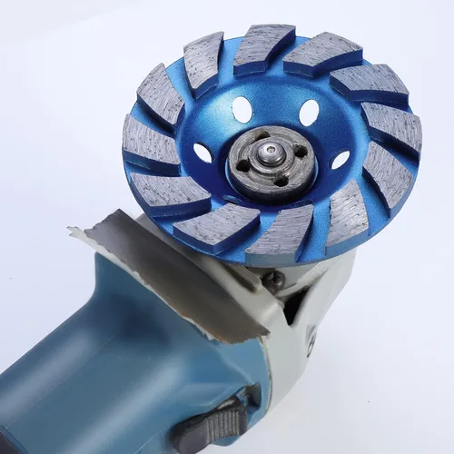 Miniatura 5 de TM disco de 4 pulgadas para molienda de diamantes de turbo de hormigón para amoladora de ángulo de trabajo duro 12 segs Azul 12segs B