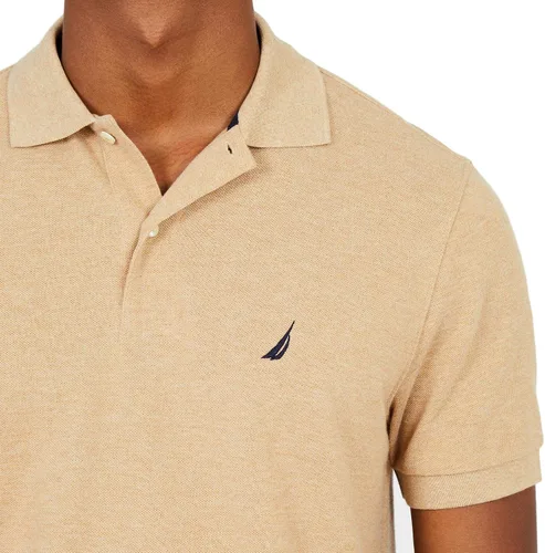 Miniatura 109 de Nautica playera polo clásica de mangas cortas, color sólido, para hombre