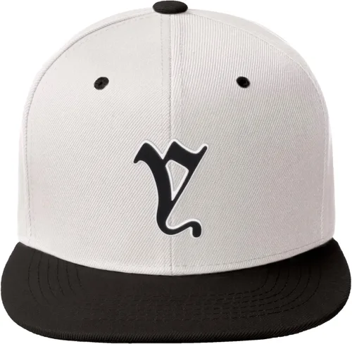 Miniatura 1523 de Daxton Gorra clásica con visera de billete plano con letras del alfabeto inglés antiguo de la A a la Z